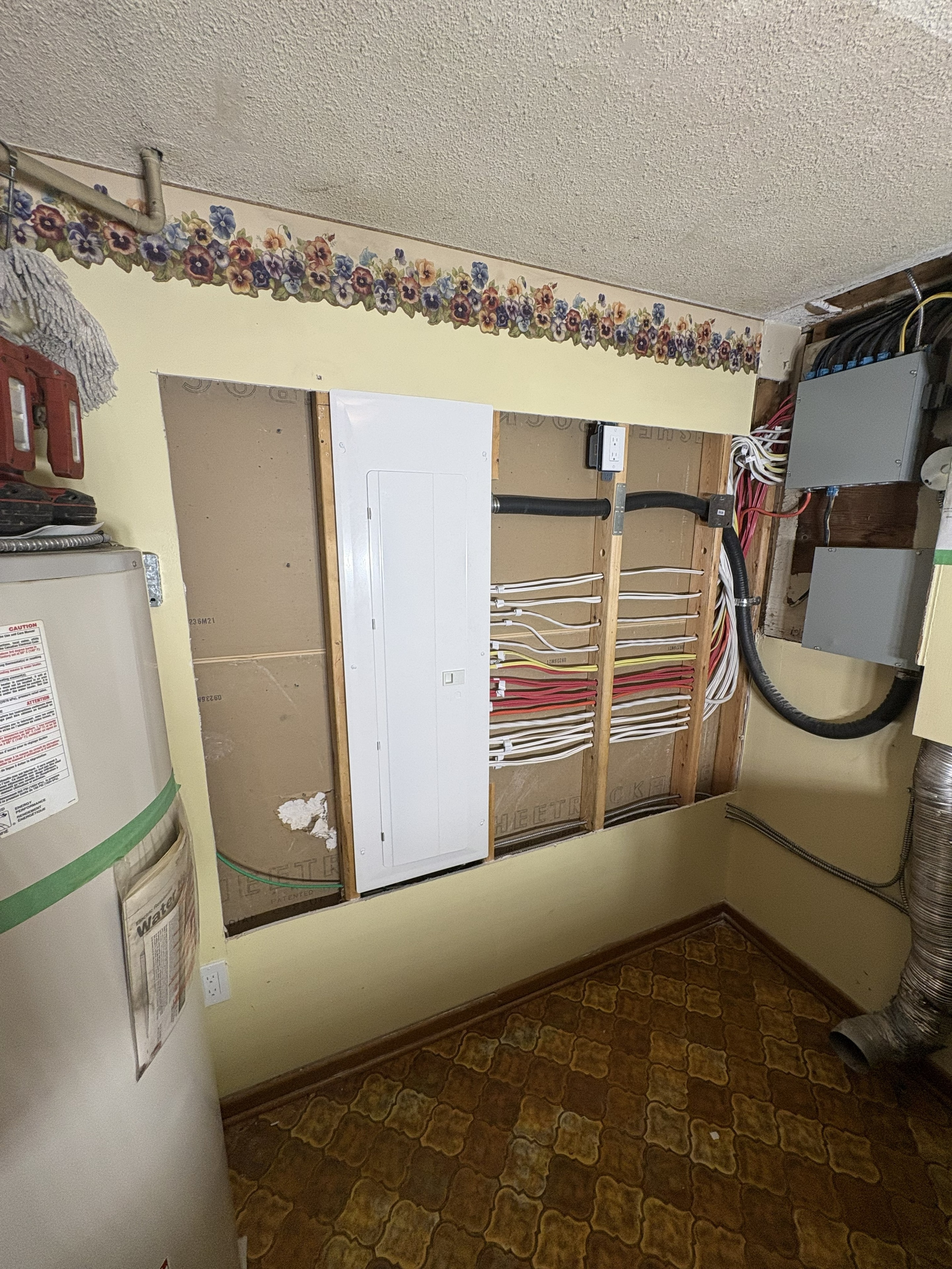 Relocated residential electrical panel in Beckwith, Ontario